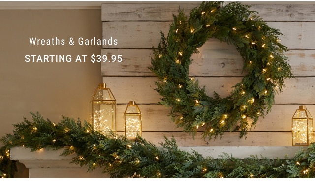 Wreaths & Garlands Starting at $39.95