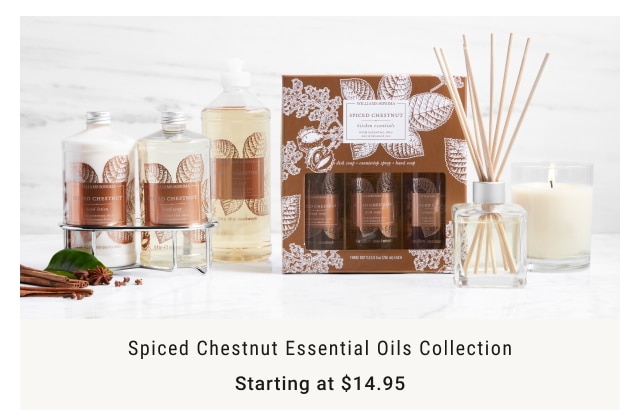 Spiced Chestnut Essential Oils Collection Starting at $14.95