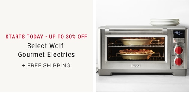 Starts Today • Up To 30% Off Select Wolf Gourmet Electrics + Free Shipping