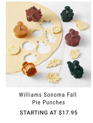 Williams Sonoma Fall Pie Punches Starting at $17.95