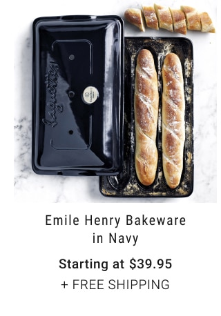 Emile Henry Bakeware in Navy - Starting at $39.95 + Free Shipping