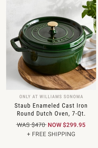 Staub Enameled Cast Iron Round Dutch Oven, 7-Qt. - Now $299.95 + Free Shipping