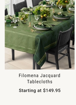 Filomena Jacquard Tablecloths - Starting at $149.95