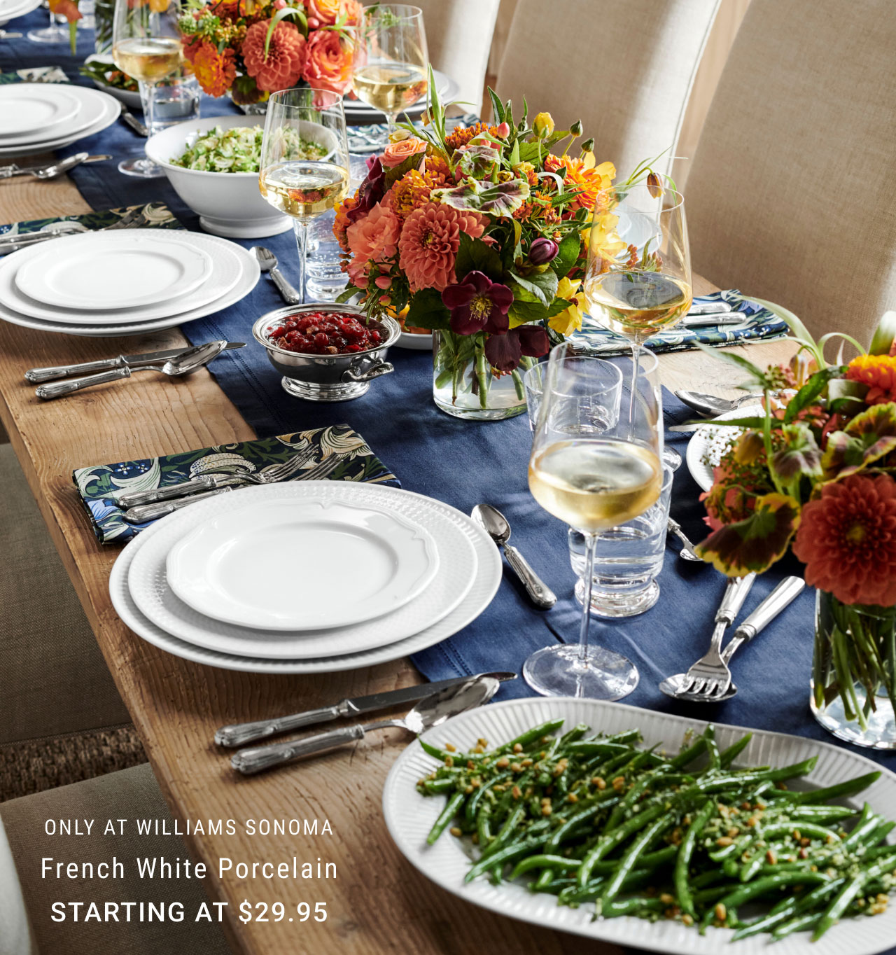 Only at Williams Sonoma - French White Porcelain - Starting at $29.95