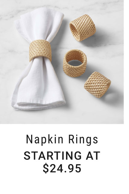 Napkin Rings - Starting at $24.95