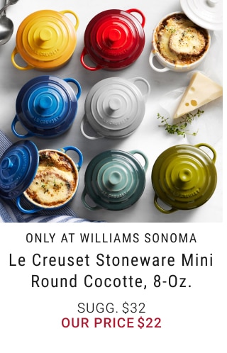 Le Creuset Stoneware Mini Round Cocotte, 8-Oz. - Our Price $22