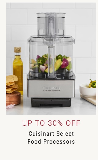 Up To 30% Off Cuisinart Select Food Processors