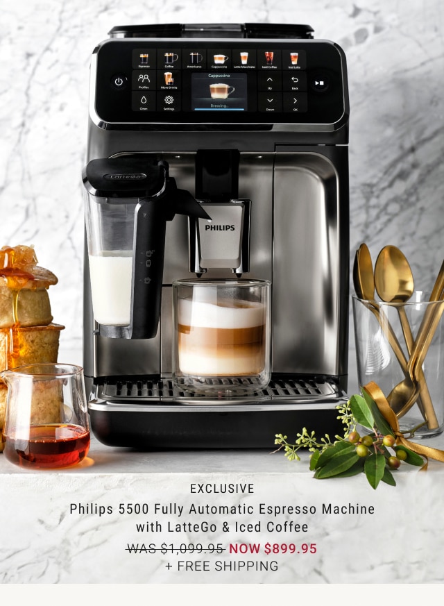 Philips 5500 Fully Automatic Espresso Machine with LatteGo & Iced Coffee - Now $899.95 + Free Shipping