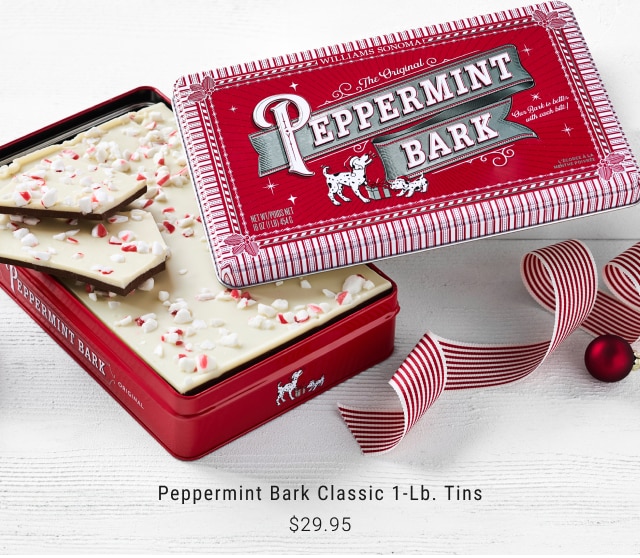 Peppermint Bark Classic 1-Lb. Tins $29.95