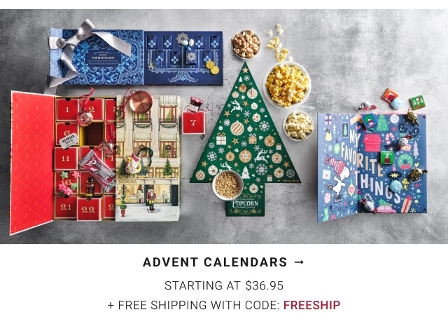 Advent Calendars - Starting at $36.95 + FREE SHIPPING WITH CODE: FREESHIP