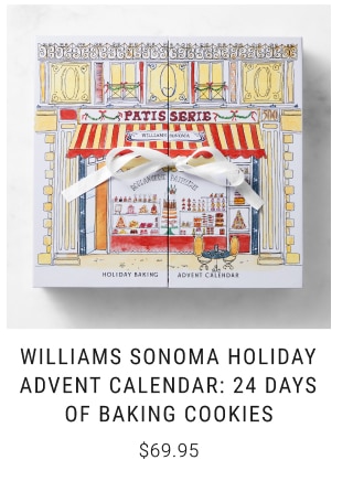 Williams Sonoma Holiday Advent Calendar: 24 Days of Baking Cookies $69.95