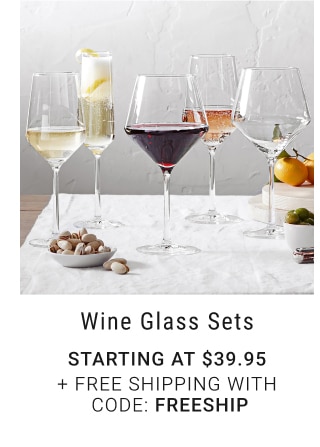 Wine Glass Sets - Starting at $39.95 + Free Shipping With Code: FREESHIP