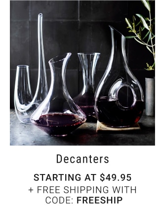 Decanters - Starting at $49.95 + Free Shipping With Code: FREESHIP