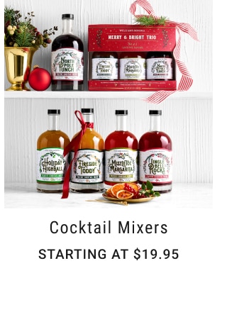 Cocktail Mixers - Starting at $19.95