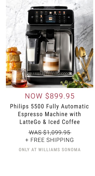 Philips 5500 Fully Automatic Espresso Machine with LatteGo & Iced Coffee - Now $899.95 + Free Shipping