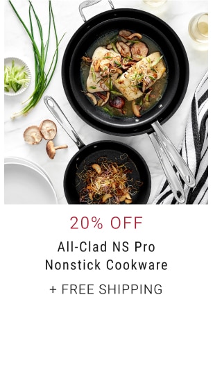 All-Clad NS Pro Nonstick Cookware - 20% Off + Free Shipping