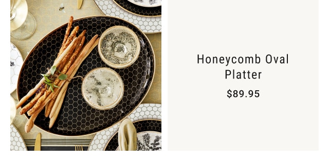 Honeycomb Oval Platter - $89.95