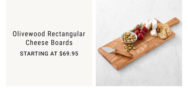 Olivewood Rectangular Cheese Boards - Starting at $69.95