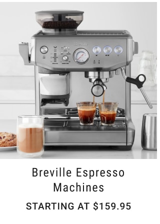 Breville Espresso Machines Starting at $159.95