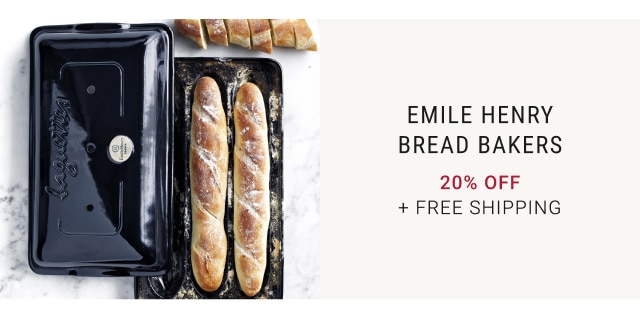 Emile Henry Bread Bakers 20% off + FREE SHIPPING