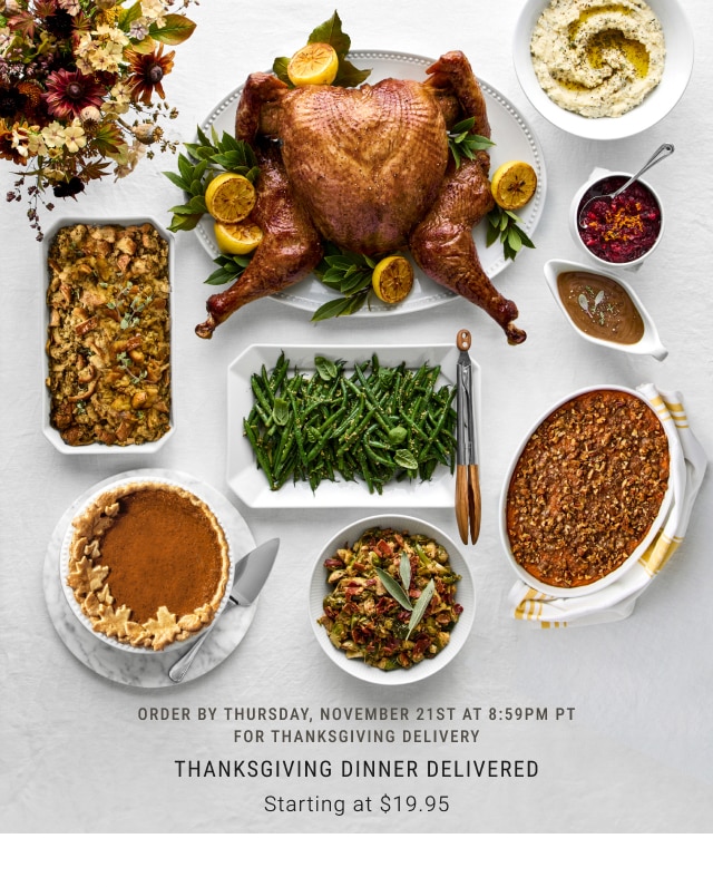 Thanksgiving Dinner Delivered - Starting at $19.95