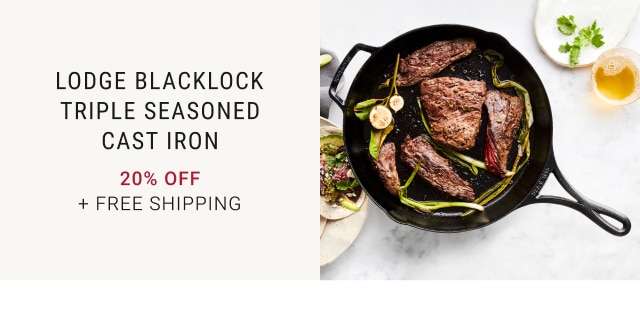 Lodge Blacklock Triple Seasoned Cast Iron - 20% Off + Free Shipping