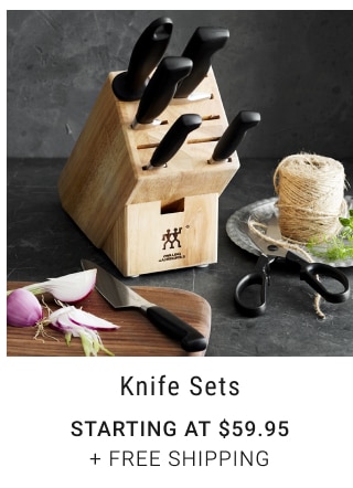 Knife Sets Starting at $59.95 + FREE SHIPPING