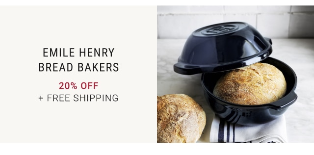 Emile Henry Bread Bakers 20% off + FREE SHIPPING