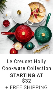 Le Creuset Holly Cookware Collection - Starting at $32 + Free Shipping