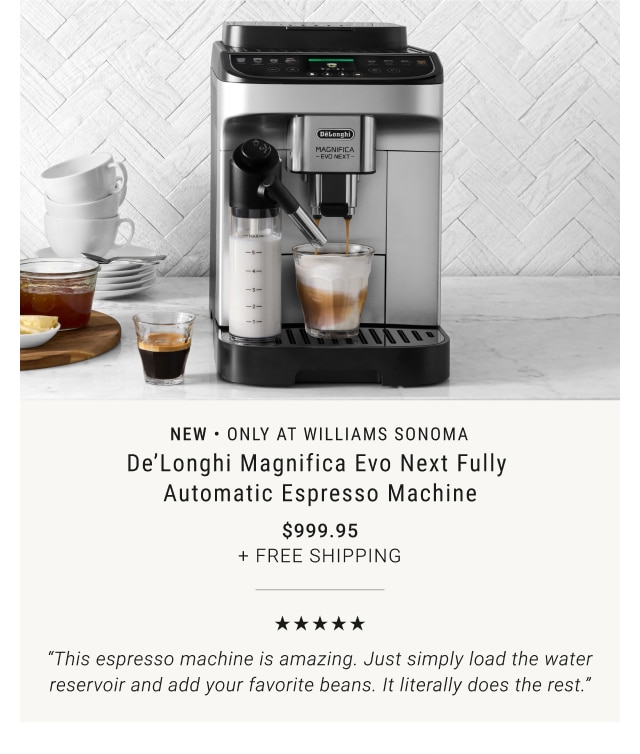 De'Longhi Magnifica Evo Next Fully Automatic Espresso Machine - $999.95 + Free Shipping