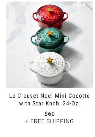 Le Creuset Noel Mini Cocotte with Star Knob, 24-Oz. $60 + free shipping