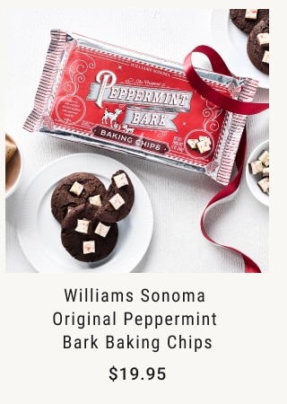 Williams Sonoma Original Peppermint Bark Baking Chips Starting at $19.95