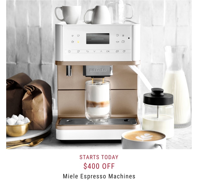 $400 Off Miele Espresso Machines