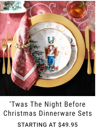 'Twas the Night Before Christmas Dinnerware Sets Starting at $49.95