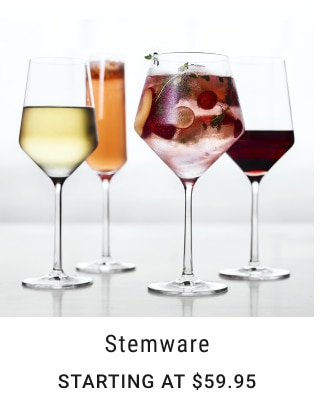 Stemware Starting at $59.95