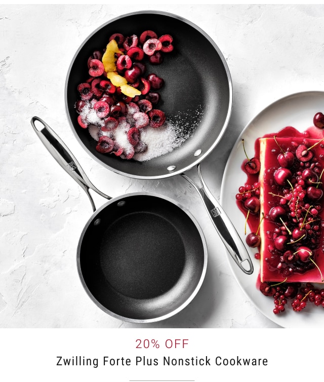 20% off Zwilling Forte Plus Nonstick Cookware