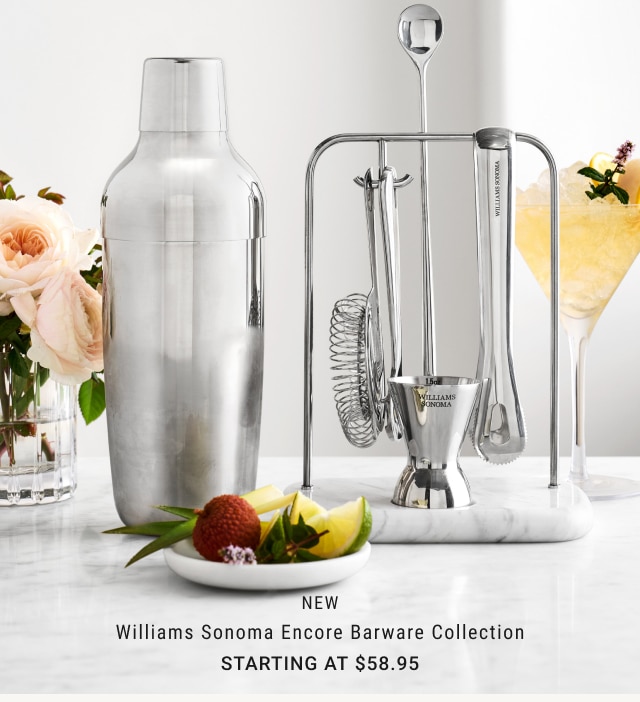 NEW Williams Sonoma Encore Barware Collection Starting at $58.95