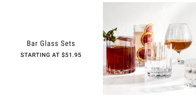 Bar Glass Sets Starting at $51.95