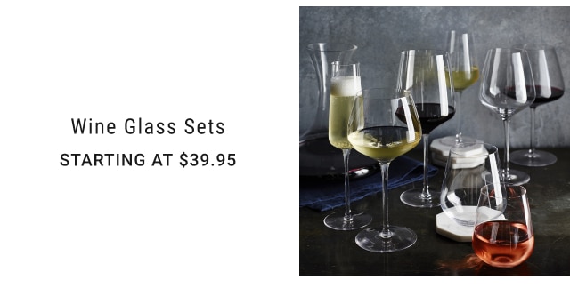 Wine Glass Sets Starting at $39.95