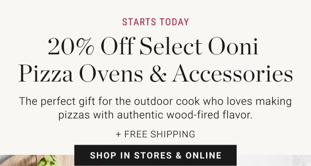 Starts Today - 20% Off Select Ooni Pizza Ovens & Accessories - Shop In Stores & Online