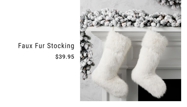 Faux Fur Stocking - $39.95