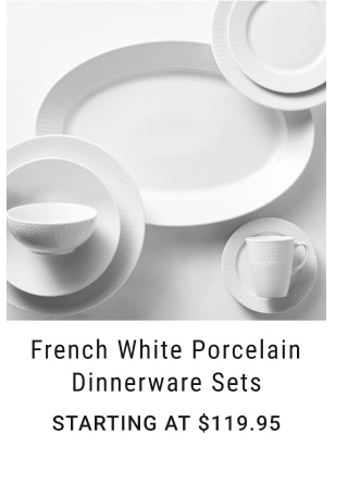 French White Porcelain Dinnerware Sets - Starting at $119.95