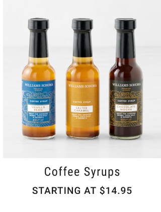 Coffee syrups - starting at $14.95