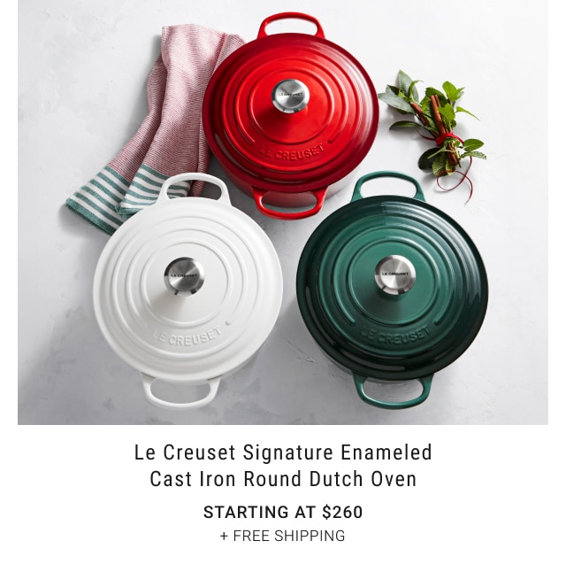 Le Creuset Signature Enameled Cast Iron Round Dutch Oven - Starting at $260 + Free Shipping