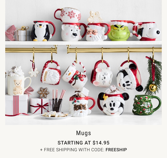 Mugs - Starting at $14.95 + Free Shipping With Code: FREESHIP