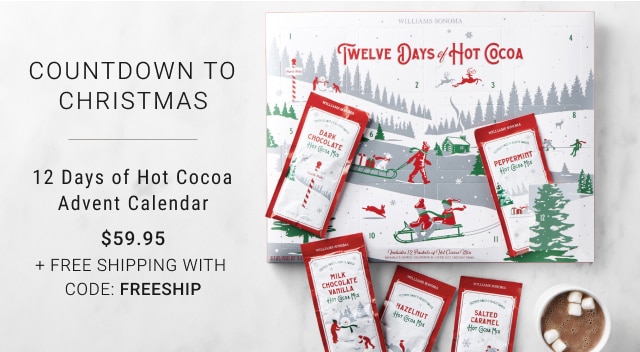 Countdown To Christmas - 12 Days of Hot Cocoa Advent Calendar - $59.95 + Free Shipping With Code: FREESHIP