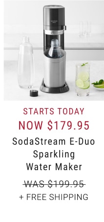 SodaStream E-Duo Sparkling Water Maker - Now $179.95 + Free Shipping