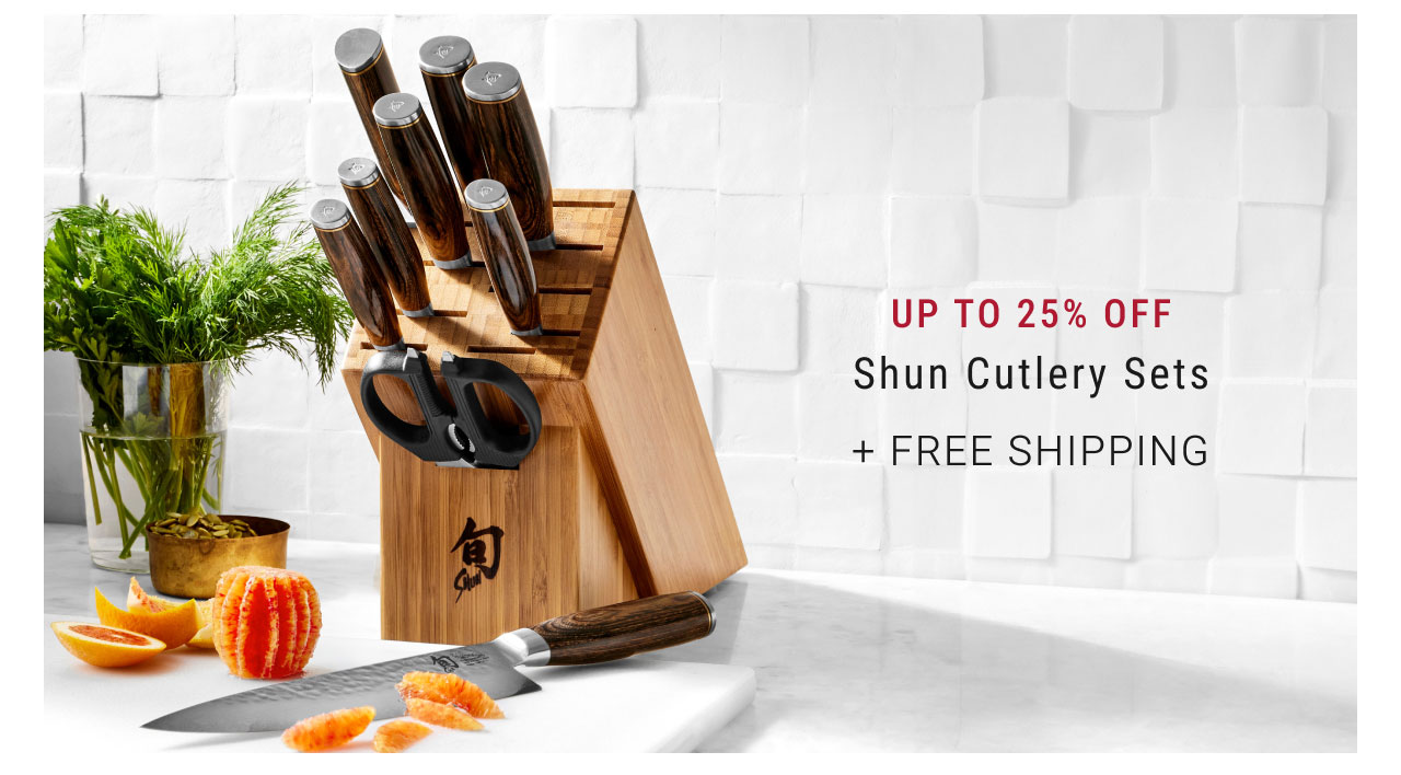 Up to 25% off Shun Cutlery Sets + Free Shipping