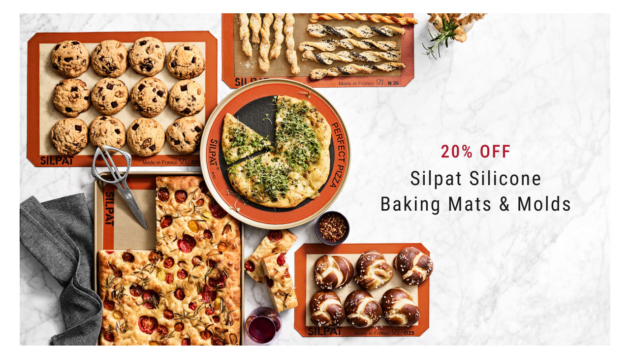 20% off Silpat Silicone Baking Mats & Molds