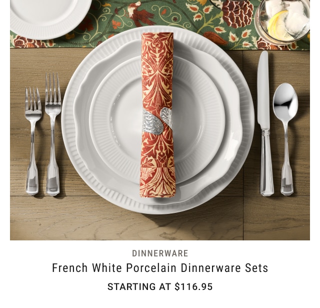 French White Porcelain Dinnerware Sets - Starting at $113.95